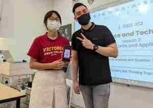 GP Student from VJC winning a prize in class