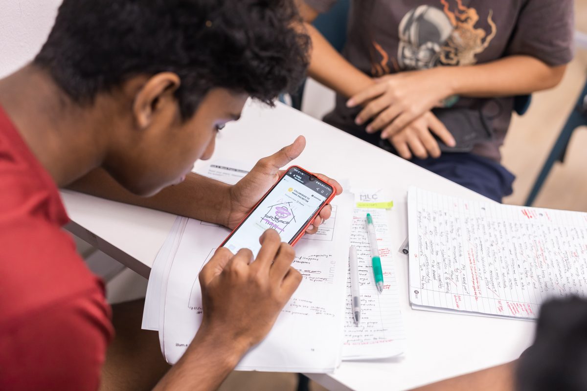 Students engaged during H2 Economics Tuition