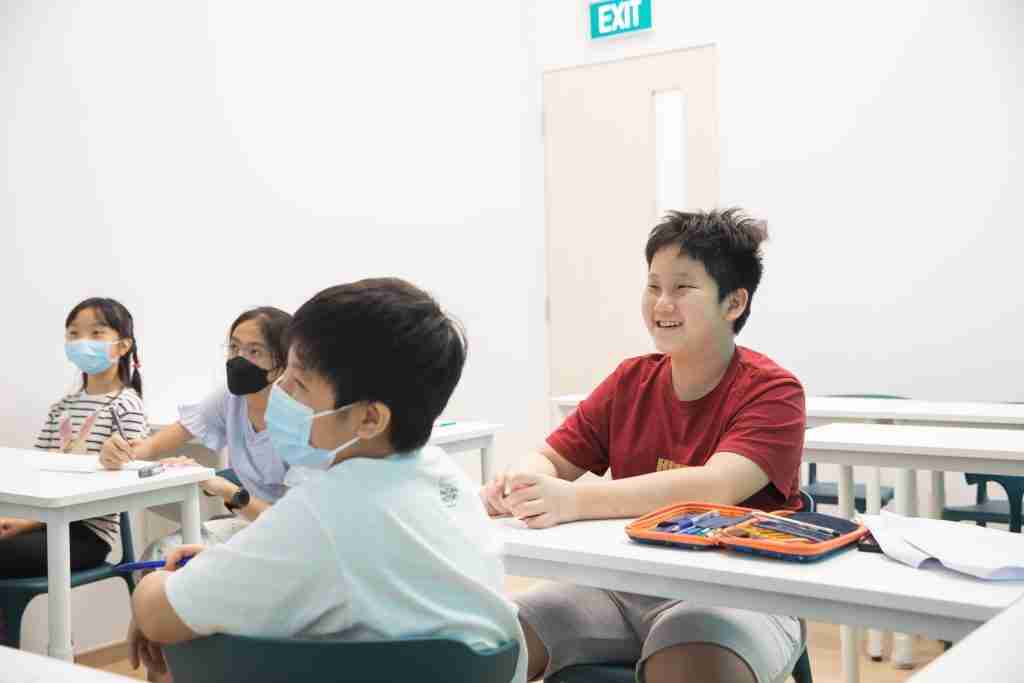 Students enjoying themselves from an engaging Primary School English Lesson