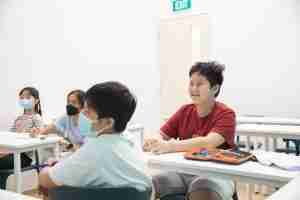 Students enjoying themselves from an engaging Primary School English Lesson